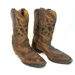 Laredo Maddie Western Boot Brown Womens Size 12M Leather Cowboy Cowgirl